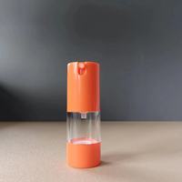 Bouteilles Airless Orange en PET de 15ml/30ml/50ml avec Pompe pour Lotion Cosmétique/Shampooing/Sérum Mascara, Fournisseur d'Usine HONGHUI, Logo Personnalisé