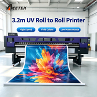 Imprimante hybride grand format UV industrielle haute vitesse 3,2 m avec tête d'impression I3200 Ricoh Gen5 Gen6