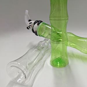 Kawaii 500ml 3D Panda Top Kids Slush Yard Cups Souvenir Juice Panda Bamboo Shaped Cup with Lids and Straws - Product Image 2