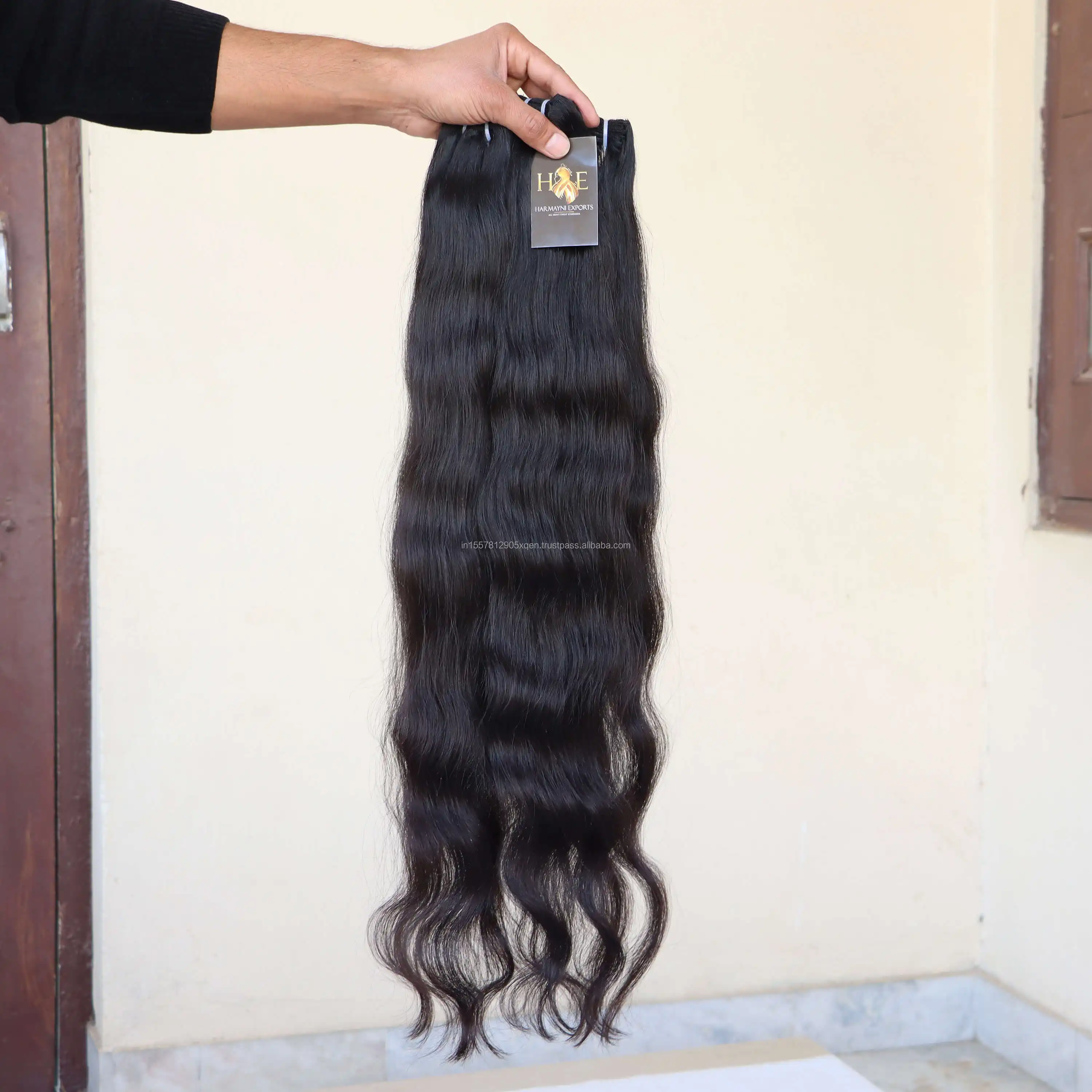 인도 원시 처리되지 않은 처녀 머리 바디 웨이브 머리 직조 번들 도매 원시 인도 사원 인간의 머리 제조 업체