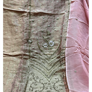 Diseñador moderno sin coser bordado a mano moda india-Adelante hermosos trajes para mujeres estilo tradicional hecho Organza para - Product Image 1