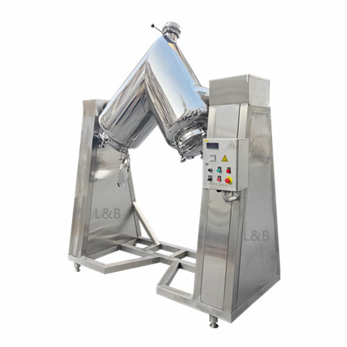 Food Grade Stainless Steel V Shape Mixer 360 Degree Rotating Dry Powder Blender