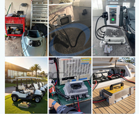 Chargeur de batterie étanche IP67 2000W 24V 48V 72V LiFePO4 au lithium pour voiturette de golf et bateau électrique, vente en gros d'usine OEM ODM