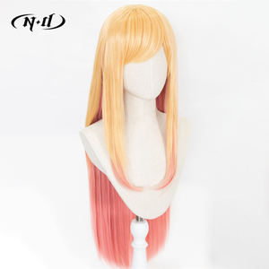 ND <span class=keywords><strong>Marin</strong></span> Kitagawa Cosplay pelucas hechas a máquina 130% densidad resistente al calor gorra ajustable Comic Con Coser accesorio - Product Image 3