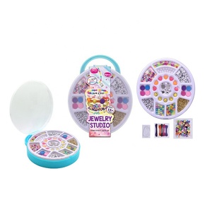 Cuentas hechas a mano joyería juguete niñas artes y manualidades DIY cuentas encanto pulsera collar anillo joyería hacer <span class=keywords><strong>kit</strong></span> con caja de almacenamiento - Product Image 2