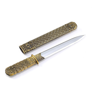 Modello di Arma Antica in Stile Cinese, Coltello Peonia 16cm, Coltello per Aprire Lettere, Spada Giocattolo Non Aperta, Regalo Decorativo per Collezione Casa - Product Image 5