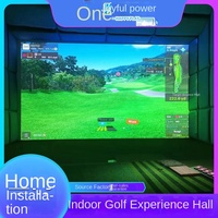 Corée du Sud In-Office Green Sports Entertainment Arena Project Virtual Golf Swing Practice Simulator Equipment Tennis Simulator