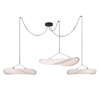 Grande lampe nuage en papier, design nordique, lustre japonais pour restaurant, chambre, maison, hôtel ou bar, commande par interrupteur