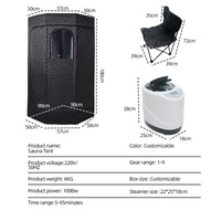 Sauna Portátil de Cuerpo Completo Btws, Tienda de Vapor para Adelgazar, para 1 Persona, para Desintoxicación