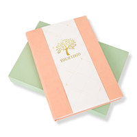 Carnet de notes spirale A5 en cuir PU avec logo personnalisé, couverture rigide, ligné, pour usage professionnel
