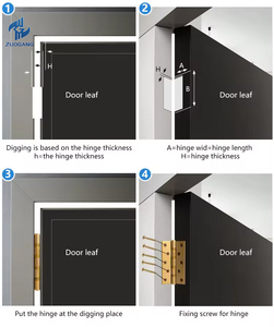 Bản lề cửa tròn bằng thép không gỉ 304, bản lề âm cửa gỗ, giá tốt nhất - Product Image 6