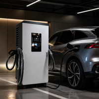 Cargador Público para Vehículos Eléctricos de 120kW CC, OCPP 1.6J, Red Inteligente, Carga Rápida, CCS1/CCS2 Tipo 2, Estación EVSE, Nuevo, IP55 Impermeable, 4G/Wi-Fi
