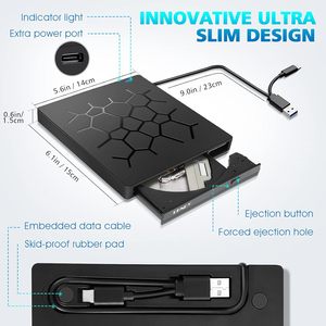 <span class=keywords><strong>Lecteur</strong></span> <span class=keywords><strong>Blu</strong></span>-<span class=keywords><strong>ray</strong></span> externe 7 en 1 USB 3.0 Type-C 3D, <span class=keywords><strong>lecteur</strong></span>/graveur de <span class=keywords><strong>DVD</strong></span>/BD, <span class=keywords><strong>lecteur</strong></span> <span class=keywords><strong>Blu</strong></span>-<span class=keywords><strong>ray</strong></span> <span class=keywords><strong>portable</strong></span> - Product Image 6