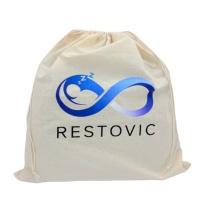 Sacs en coton réutilisables avec cordon de serrage 50x50cm, housse anti-poussière pour coussin, sacs d'emballage pour oreillers avec logo personnalisé
