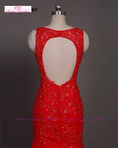 Nekowpjg vestido de noiva estilo sereia, mais novo vestido de noiva de china, com abertura nas costas, apliques, cristal, estilo chinês