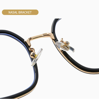 Lunettes polygonales Anti-lumière bleue, tendance, personnalité élégante et Simple, lunettes en métal Tr90 pour femmes