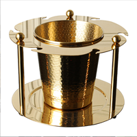 Seau à glace moderne et élégant pour fêtes, support à verres à vin, plateau de présentation, décoration de restaurant, en acier inoxydable 304, luxe léger, détachable