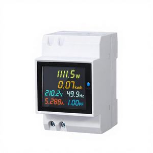 Compteur d'énergie électrique 6-en-1 sur rail DIN, moniteur de fréquence AC 40-300V 100A, mesure active KWH, tension, courant, facteur de puissance en plastique D52-2066 - Product Image 4