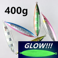 Leurre de pêche UV OEM 400g, type jig, imprimé, coulant, pour la pêche en mer, en rivière, en lac et en ruisseau