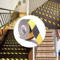 Bande adhésive antidérapante simple face en caoutchouc et plastique acrylique pour marches d'escalier, 10m, découpée