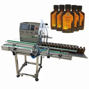 Economical Type 4 nozzles automatic 10ml 100ml 200ml essential oil syrup spray liquid filling machine