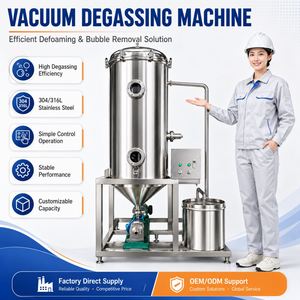 Equipo Desaireador al Vacío Industrial de Acero Inoxidable de Grado Alimenticio para Jugos de Frutas, Pulpa, Bebidas, Agua y Leche - Product Image 3