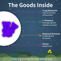 AegleWell Private Label Permen Kunyah Khusus untuk Kesehatan Tidur, Relaksasi, dengan L-Theanine dan Ekstrak Tumbuhan