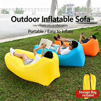 Canapé gonflable portable, chaise longue de camping en plein air, lit d'air double pour adultes