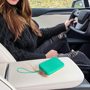 Eco-Friendly Durable Silicone Makeup Bag Fashionable Travel Cosmetic Pouch Zipper Portable for Toiletry Organizer for Women - Product Image 5