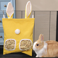 Sac de foin de lapin distributeur de foin pour cochon d'inde Chinchilla maison de nourriture pour cochons d'inde mangeoire sac de foin pour lapins produits pour animaux de compagnie