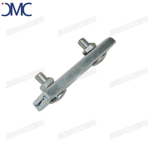 Collier de serrage pivotant en acier galvanisé, câble de maintien en acier inoxydable 304, bande en caoutchouc de 20 mm, double/triple boulon, pince pour câble métallique fixe JMC en pouces - Product Image 5