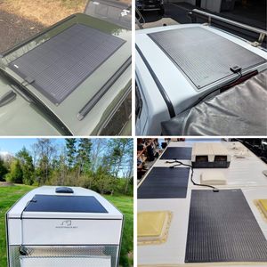 Panneau solaire monocristallin ultra-fin flexible 150W, matériau anti-fissuration ultra-pliable pour camping, yacht, marine, toit, balcon - Product Image 5