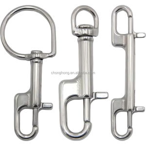 स्कूबा डाइविंग एक्सेसरीज़ सिंगल ऑक आंख स्नैप हुक डबल अंत 304/316 स्टेनलेस स्टील ठंडे पानी स्नैक हुक - Product Image 1