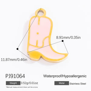 Accesorios de bricolaje chapados en oro de 18 quilates, tacones de lápiz labial, abalorios de hermandad de Mujeres de acero inoxidable para la fabricación de joyas - Product Image 5