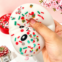 Offre Spéciale Noël : Boîte Mystère Squishy en Forme de Boulette, Jouet Anti-Stress à Presser en Forme d'Aliment (Maltose), avec Boîte de Présentation et Coffret Cadeau