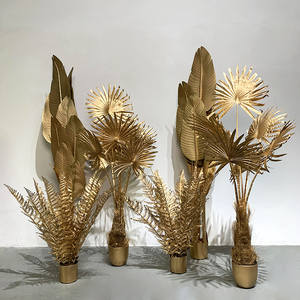 Plante Artificielle en Soie Dorée Personnalisée : <span class=keywords><strong>Bananier</strong></span>, Cocotier, Tournesol, Cactus – Décoration Intérieure Colorée - Product Image 1