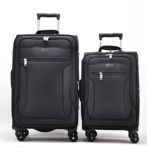 Fabric travel luggage Bags sets factory price Trolley Suitcase promotional luggage sets