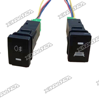 Interruptor de reemplazo de coche automático LED interruptor de botón de encendido-apagado interruptor de botón de tablero de barra de luz para Suzuki Jimny JB64 JB74