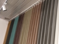 Rideau en maille décoratif de cloison d'écran en métal d'acier inoxydable pour le restaurant d'hôtel