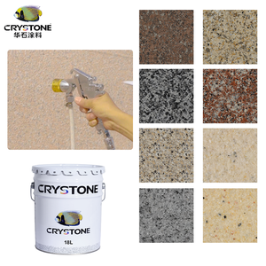 Vernice per pareti esterne <span class=keywords><strong>con</strong></span> rivestimento liquido acrilico ecologico <span class=keywords><strong>con</strong></span> struttura in marmo e effetto Spray in granito grezzo per uso esterno - Product Image 3