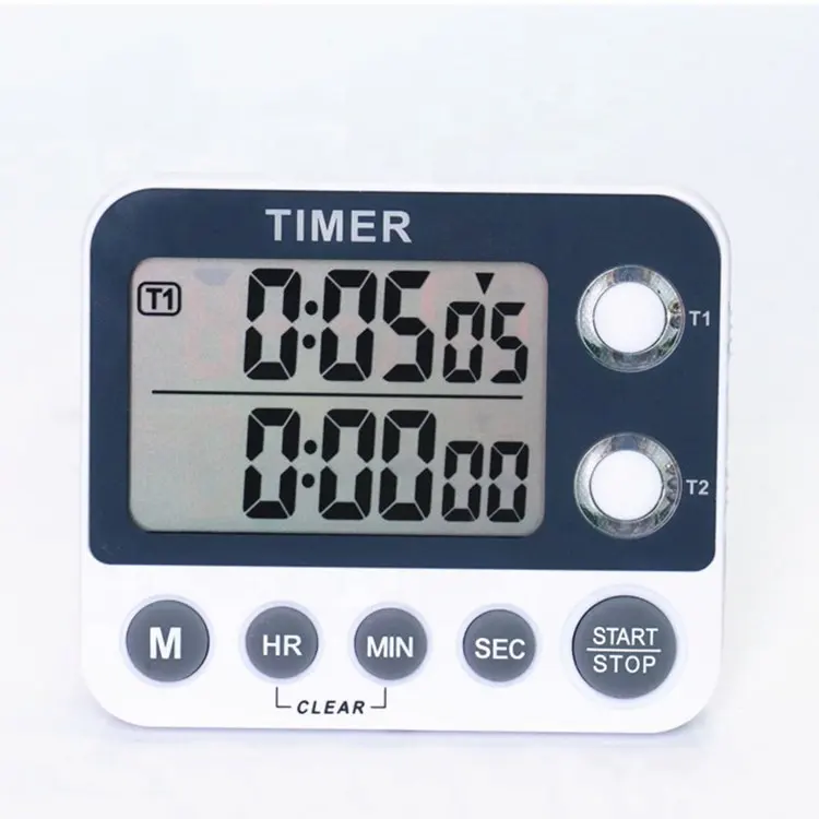 KH-TM039 Rohs LCD Display 2 Channel Digital Countdown Sports Timer Stopwatch
