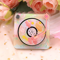 Porte-clés modèle CD en acrylique NFC pouvant être ajouté porte-clés d'album de musique porte-clés porte-clés suspendu en plastique Mini album CD personnalisé acrylique