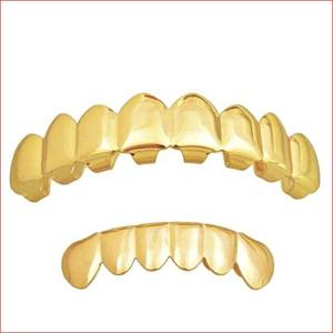 Blues Vente en Gros Mode Grillz Dents en Cuivre <span class=keywords><strong>Pas</strong></span> <span class=keywords><strong>Cher</strong></span> Personnalisé Huit Dents Haut et Bas Hip Hop - Product Image 5