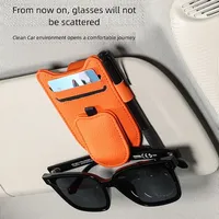 Clip multifonctionnel pour pare-soleil de voiture, support de lunettes de soleil et clip de rangement pour billets et cartes, organisateur de lunettes de voiture – Vente directe usine, en stock