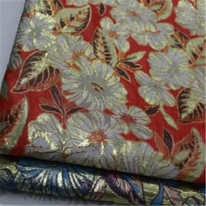 Ready Goods Discount Price Metallic Beautiful Jacquard Brocade Fabrics with Elegant Style for Home Textile