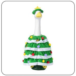 Disfraz de Ganso Navideño para Decoración de Patio - Conjunto de Capa y Sombrero de Poliéster de Cuatro Capas Rojo/Verde de 23 Pulgadas, Marca WPET - Product Image 6
