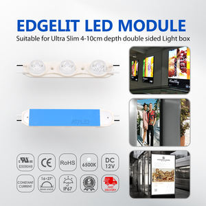 Módulo LED EdgeLit de 3W 12V 16x27 Grados para Letreros Luminosos Delgados de Doble Cara de 4cm, 2835SMD 125lm/W, IP67 Impermeable, Garantía CE de 5 Años - Product Image 5