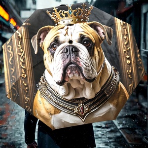 Custom Picture Modern Straight Business Gifts 3 Fold Fully-<b>Automatic</b> <b>Umbrella</b> Full Coverage Logo Printing Windproof UV - Product Image 1