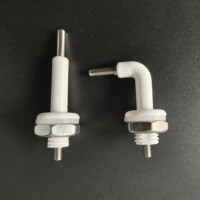 Sonde de niveau d'eau à angle droit SANQIAOHUI, électrode, niveau de liquide de chaudière, tige en titane PVDF, 24V DC, filetage M10/M12