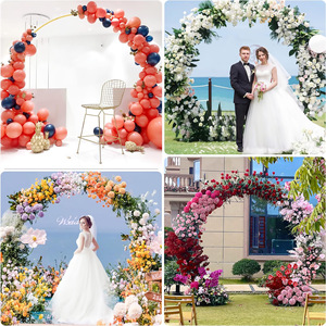 Large Metal Flower <strong>Background</strong> Stand for Wedding Birthday Party Baby Photo Backdrop Decoration Iron Event Arch - Product Image 3